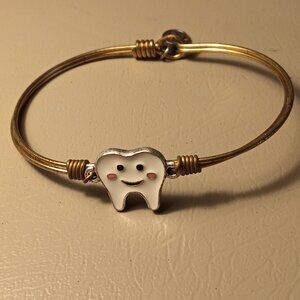 Luca + Danni smiling tooth molar bangle bracelet MADE IN USA